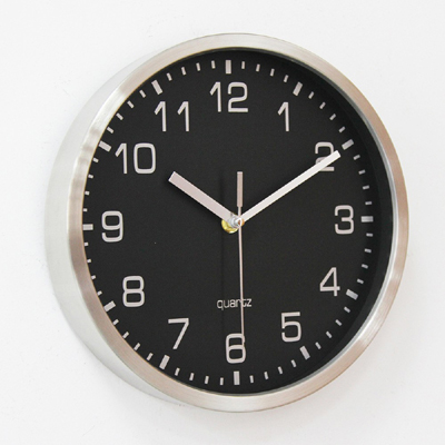 Metal framed circular modern simple silent wall clock for bedroom living room - Image 5
