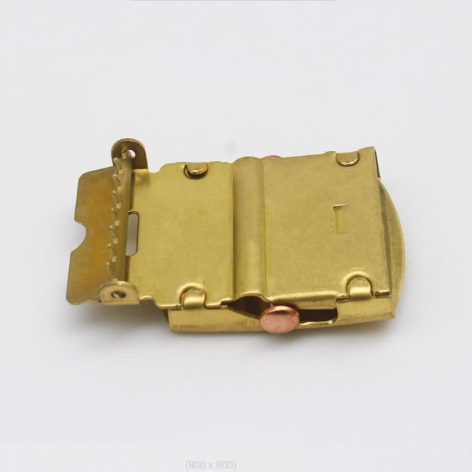 Copper Roller Smooth Solider Buckle Metal Stamping with Customized Logo - Image 5