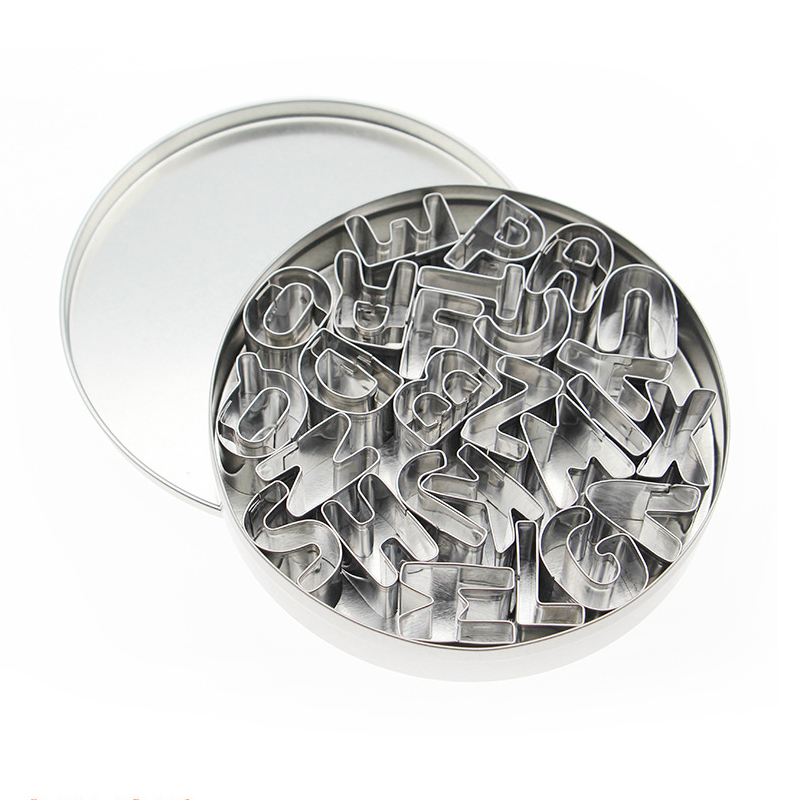 Stainless steel 26 letter cookie cutting mold DIY baking set baking tool