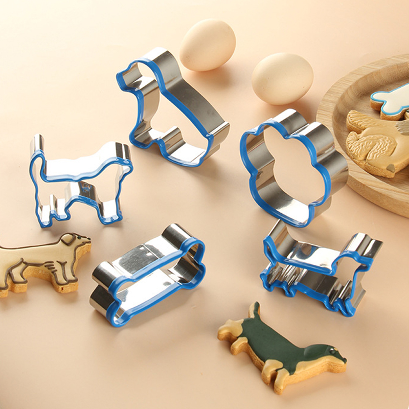 5 pcs set dog Dim sum mold biscuit mold cake mold cookie cutter - Image 5