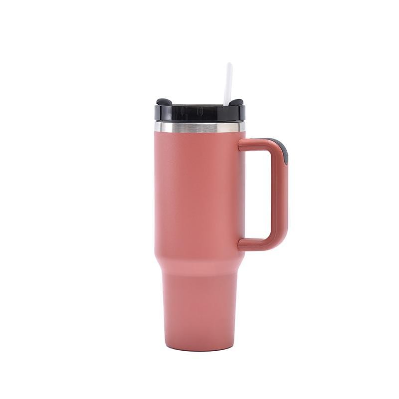 30oz Handle Car Cup, 304 Stainless Steel Double-Layer Insulated Cup, Straw Cup - Image 6