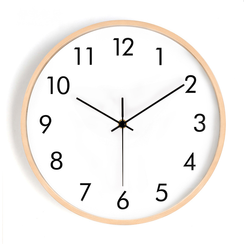 Hot sales solid wood framed modern simple fashion wall clock - Image 5