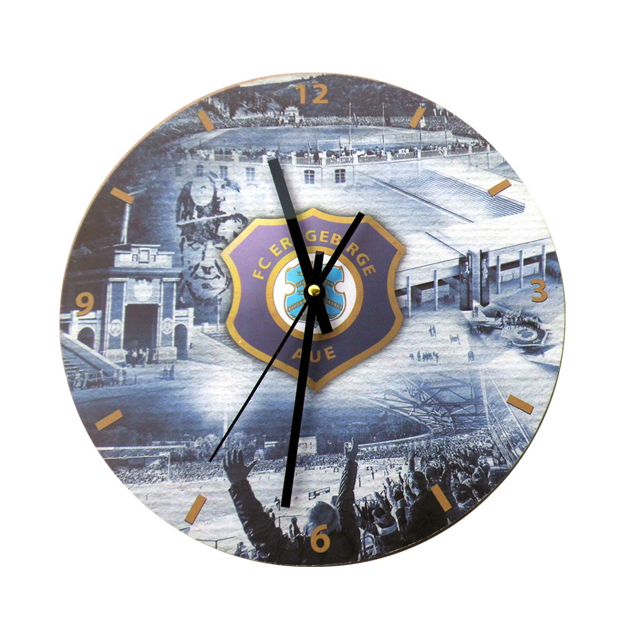 12 inch MDF wall clock home decoration creative density board clock - Image 3