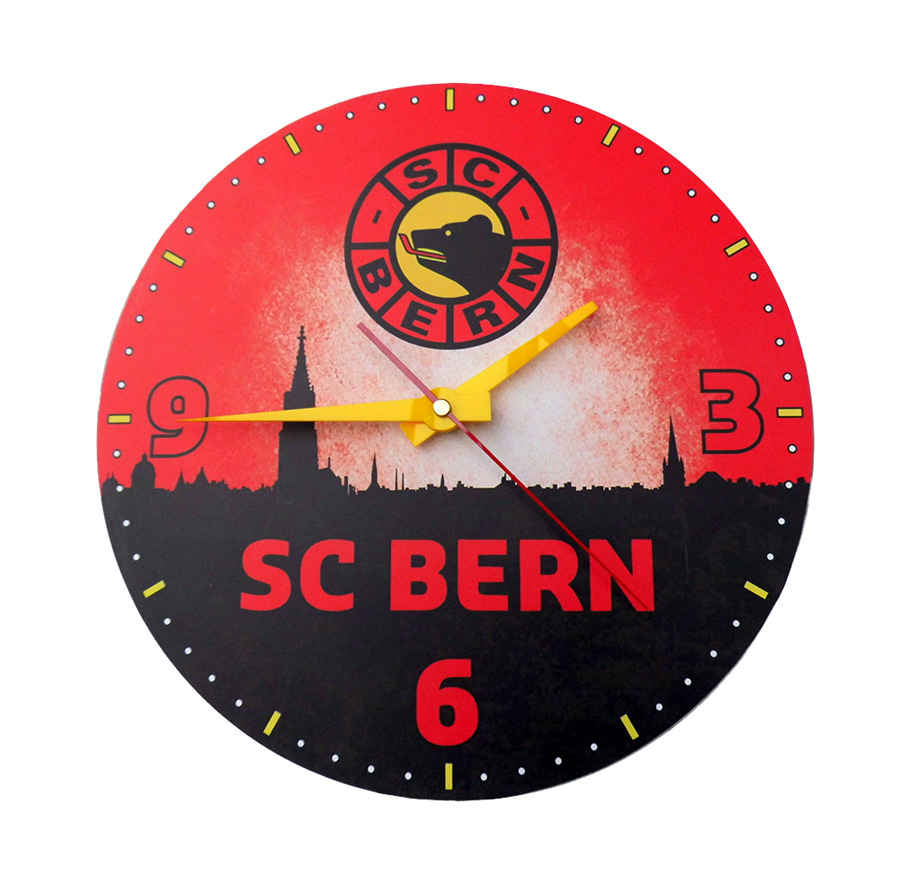 12 inch MDF wall clock home decoration creative density board clock